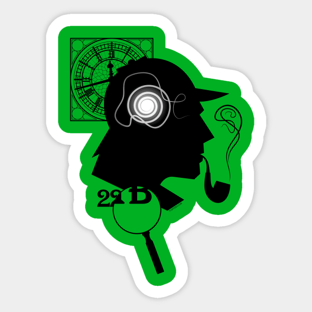 Sherlock Holmes Sticker by tuditees